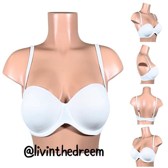 Victorias Secret Pink Wear Everywhere Multiway Push-up Bra SZ 36D $33 - Picture 1 of 14